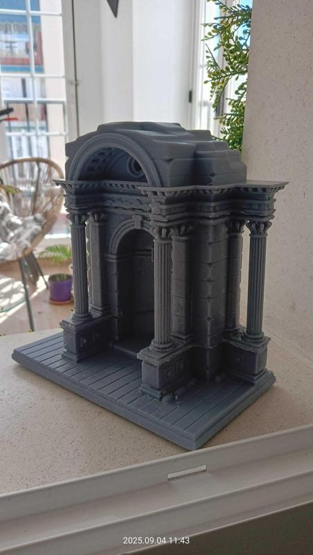 Ruins temple church church diorama nativity scene christmas