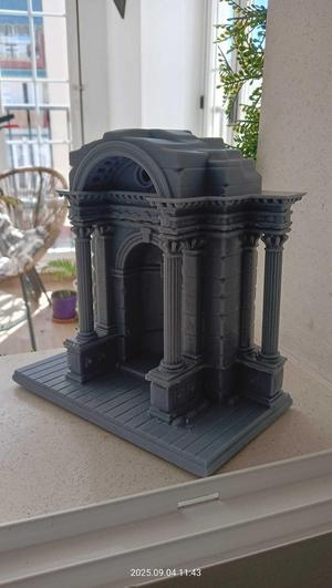 Ruins temple church church diorama nativity scene christmas