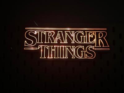 Stranger Things sign, lightbox
