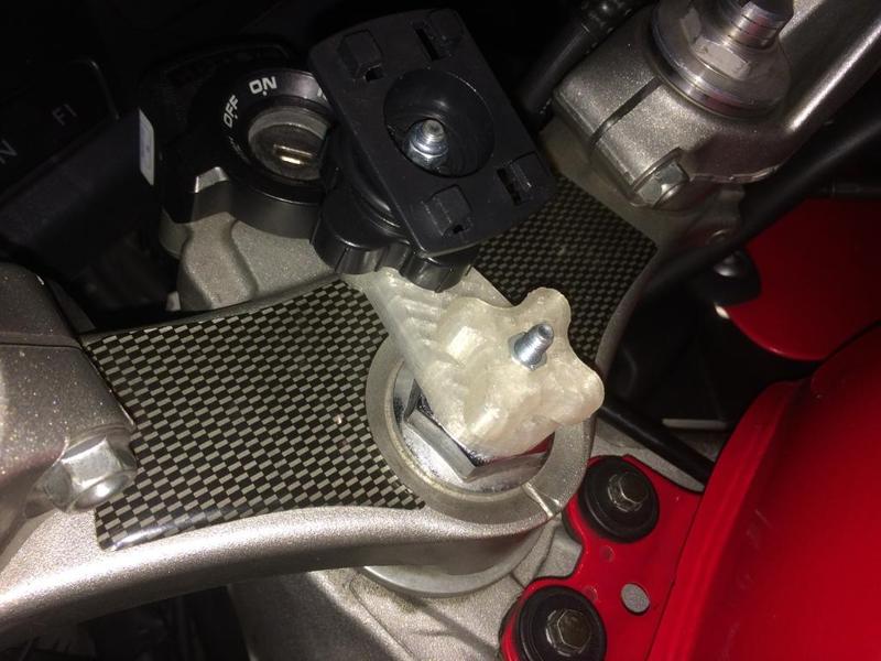 Motorbike smartphone support adaptor