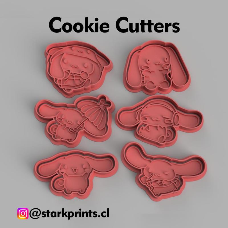 SET OF 6 CINNAMOROLL COOKIE CUTTERS