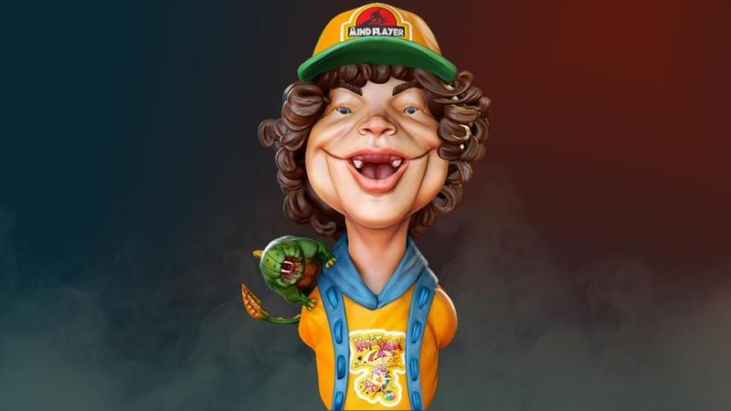 Dustin With his Pet - Stranger Things