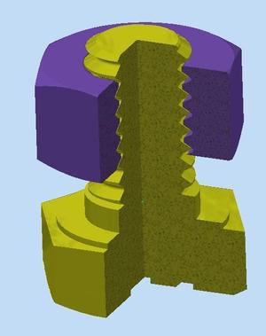 DIN 933 M6 Srcews and DIN 934 M6 Nut