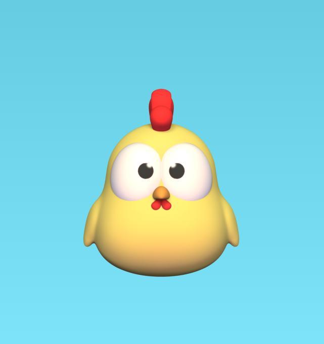 Funny  Chicken Keychain