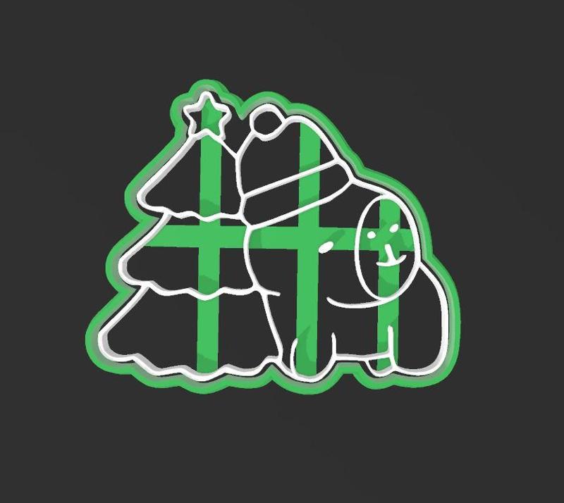 Capybara by the tree , Cookie cutter