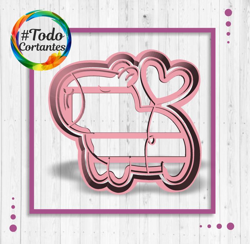 Capybara heart balloon cutter - All Cutters