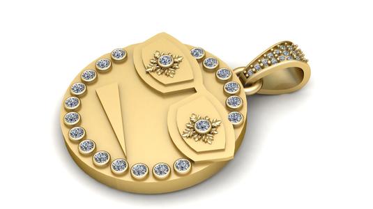 Shield Pendant  3D printable model