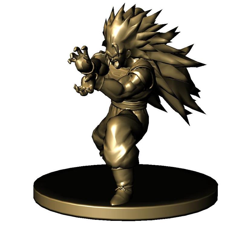 KEYCHAIN GOKU SUPER SAYAJIN KAMEHAMEHA