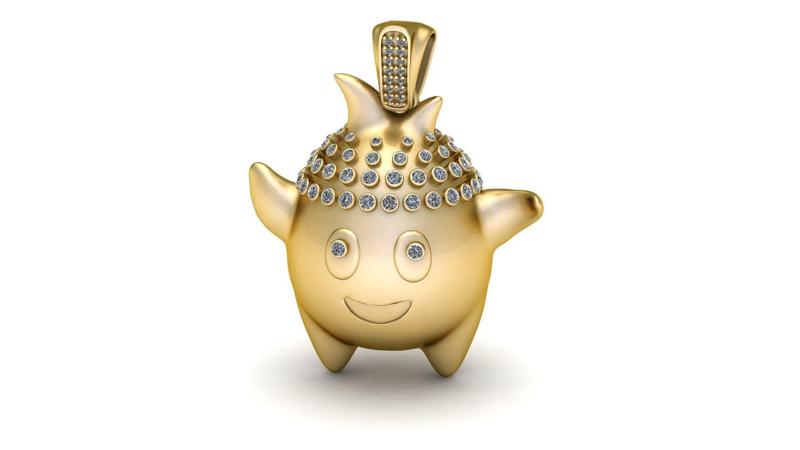 CUTE CARTOON PENDANT 3D PRINTABLE MODEL