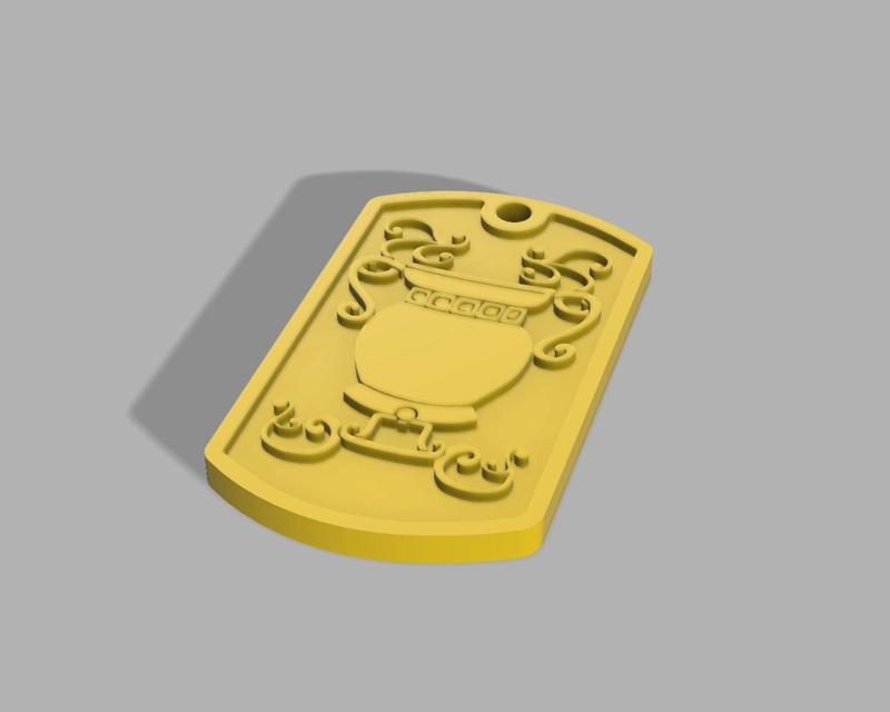 Dog Tag Aquarius Saint Seiya (Knights of the Zodiac) Aquarius