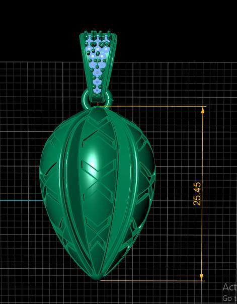 GOLD PENDANT 3d printable model