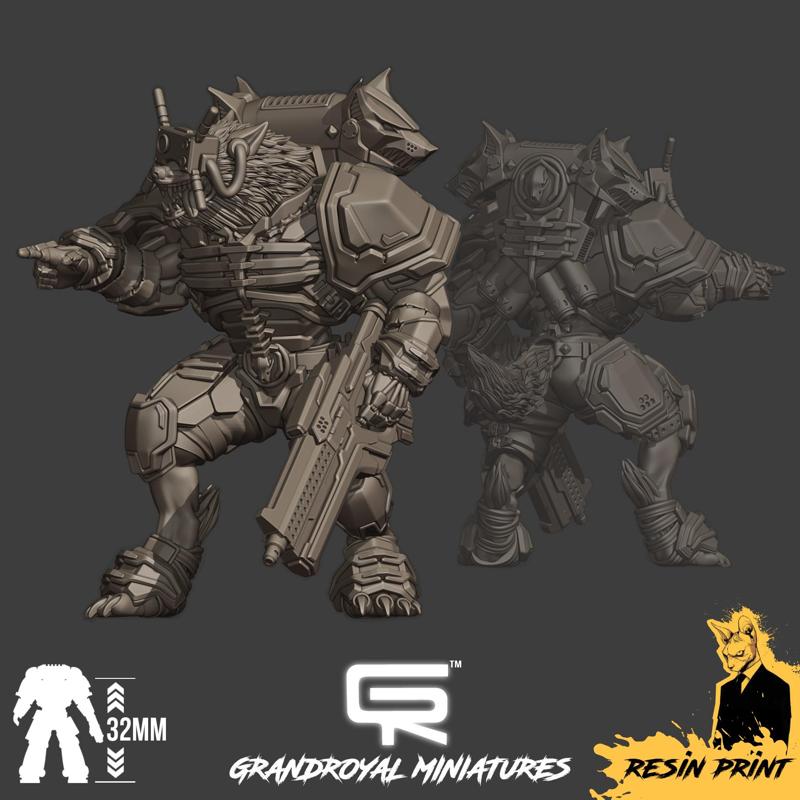 SPACE WOLVES CYBER WEREWOLVES WEREWOLF POSE3 Product Code: SWCWWP3