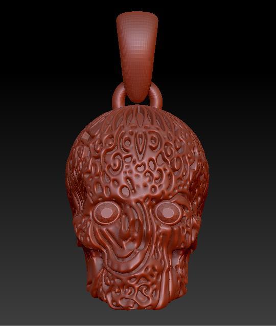 SKULL FACES PENDANT 3d printable model
