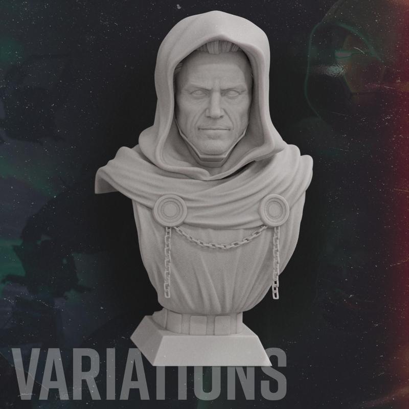 Doctor Doom 3D STL Bust Robert Downey Jr + Custom heads