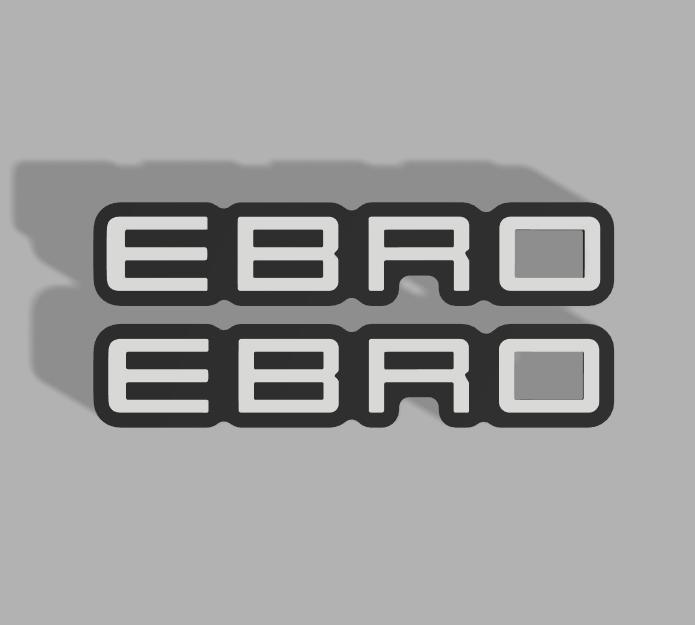 🚗 EBRO Keychain - 2 versions, Multi and NO Multi-color Necessary