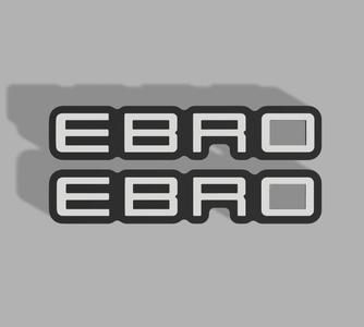 🚗 EBRO Keychain - 2 versions, Multi and NO Multi-color Necessary