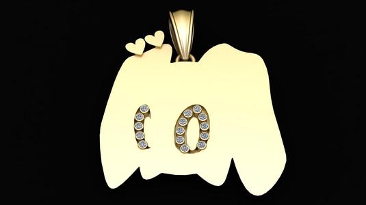 Silver Pendant 3D Printable Model