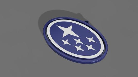 Subaru Keychain Fidget Toy