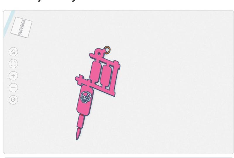 TATTOO COIL KEYCHAIN