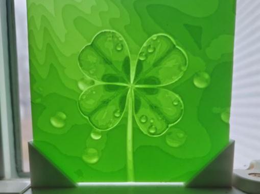 Shamrock Sun Catcher - Lithophane