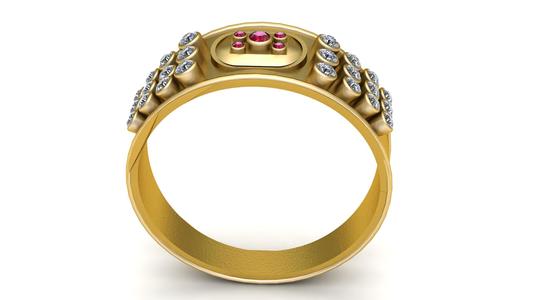 Contemporary Gold Ring 3D printable model