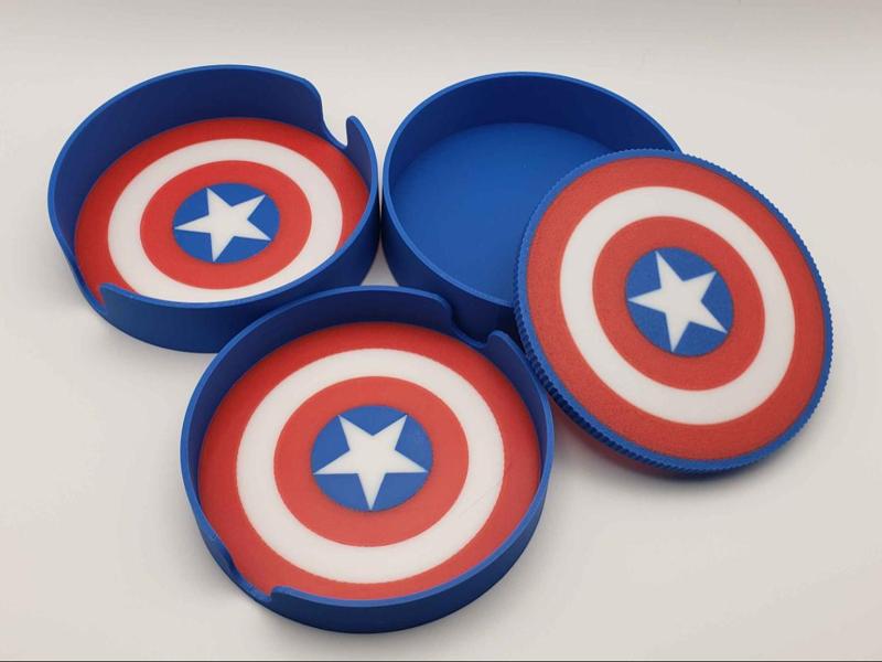 Captain America coaster holders