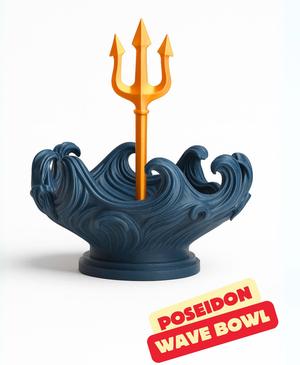 POSEIDON WAVE BOWL - MULTIPURPOSE BOWL / GREEK DECOR / HOMEDECOR