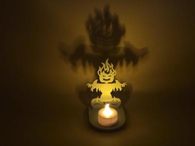Halloween Tealight Shadow Play Pumpkin Ghosts