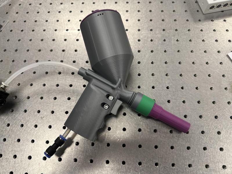 Dry Ice Blaster for Optics Cleaning