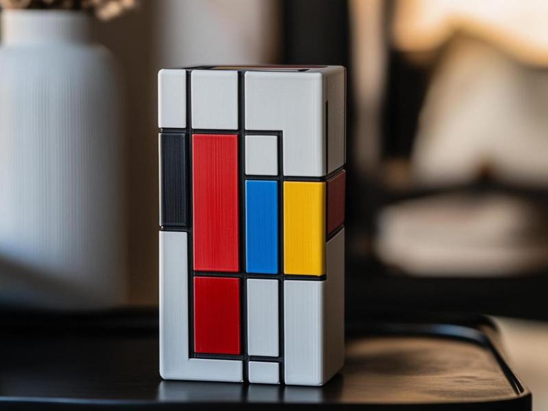 Mondrian Inspired Vase – Bold Artistic Statement 