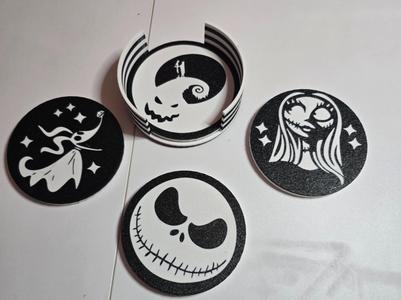 Nightmare Before Christmas Halloween Coasters