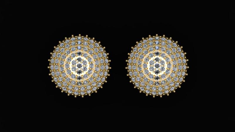 italian earring 3d printable model