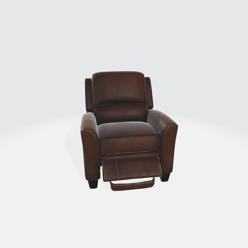 Elegant Brown Leather Recliner