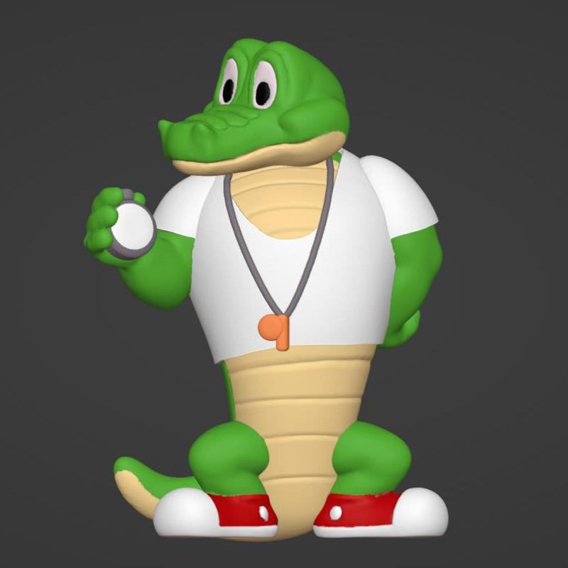 CROCODILE COACH KINDER SURPRISE FAN ART 7CM