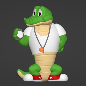 CROCODILE COACH KINDER SURPRISE FAN ART 7CM