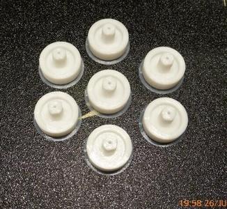 Round toilet lid buffer for 8 mm hole