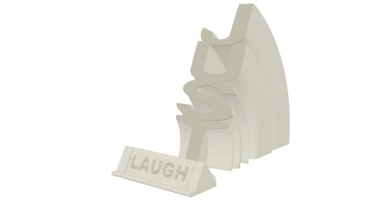 Just RELAX, SMILE, LAUGH Phone Stand Print-n-place - Instant Download - No Supports Needed