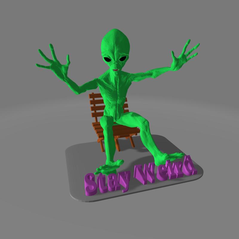 Stay Weird Alien Phone/Tablet Stand