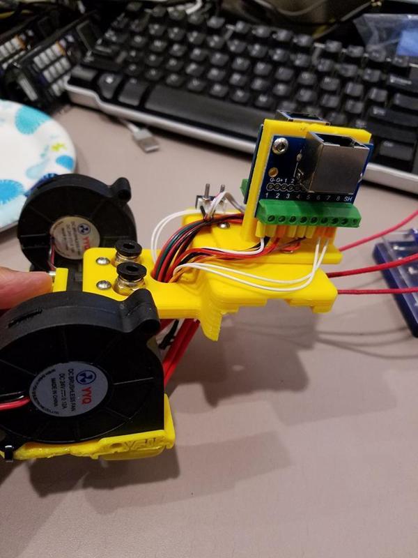Tevo Tarantula X Carriage RJ45 Breakout Mount 