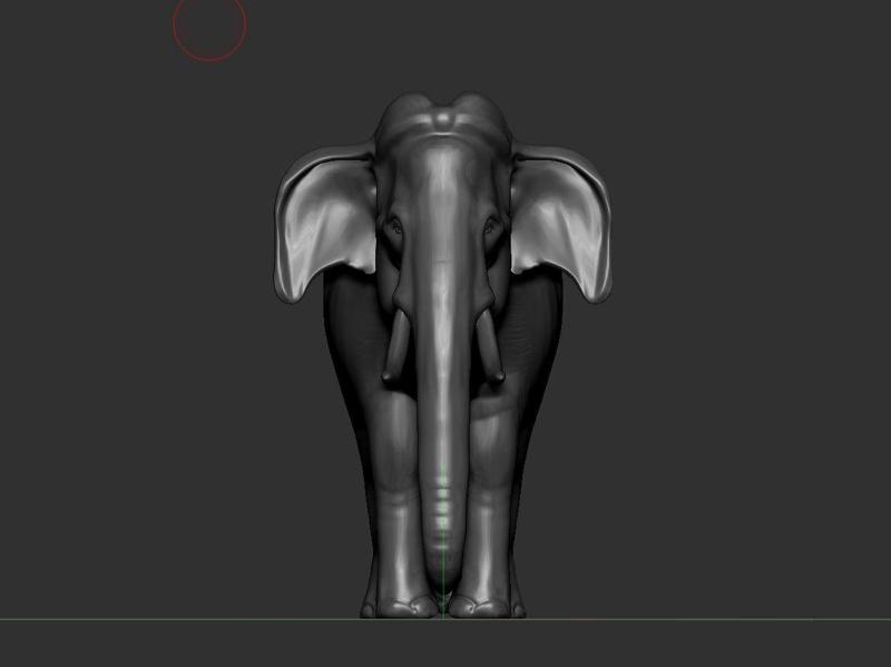 Asian Elephant  Guruvayur Keshavan's statue