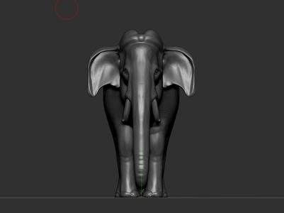 Asian Elephant  Guruvayur Keshavan's statue