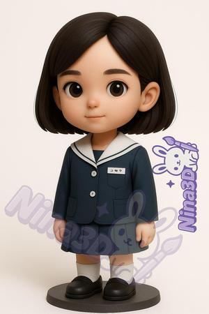 Ae-sun – Figura Chibi 3D | K-Drama “Si la vida te da mandarinas” "When Life Gives You Tangerines"