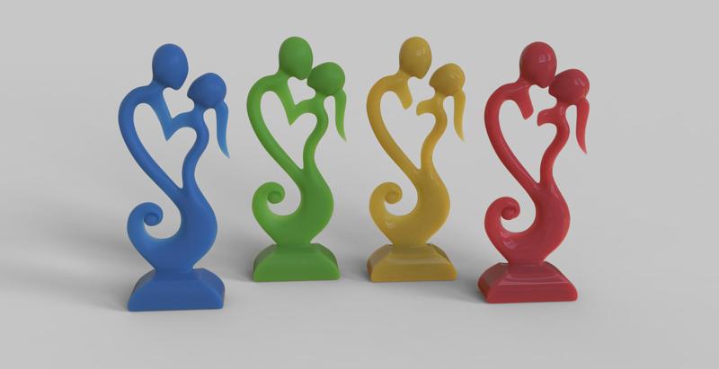 4 Esculturas organicas San Valentin / organic sculpture / sculpture organique