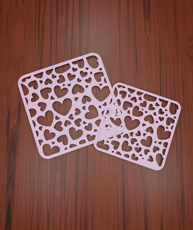 Stencil "Texture #53" (Hearts)