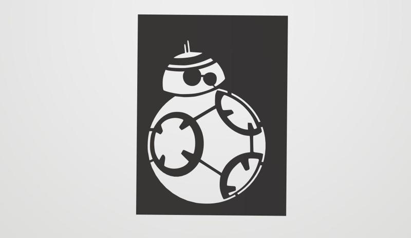 Stencil BB-8