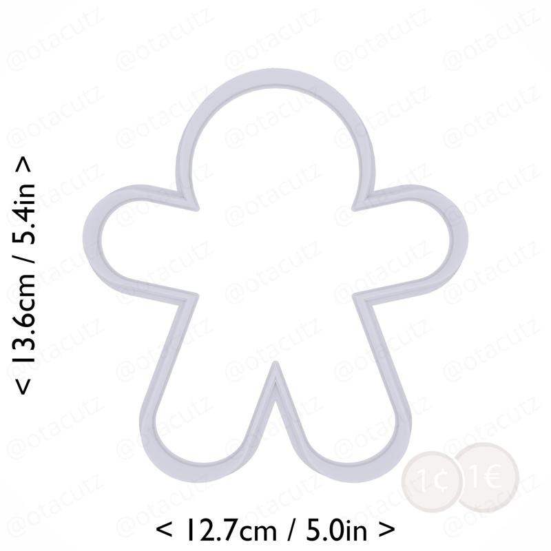 Gingerbread Man Cookie Cutter 5in / 12.7cm