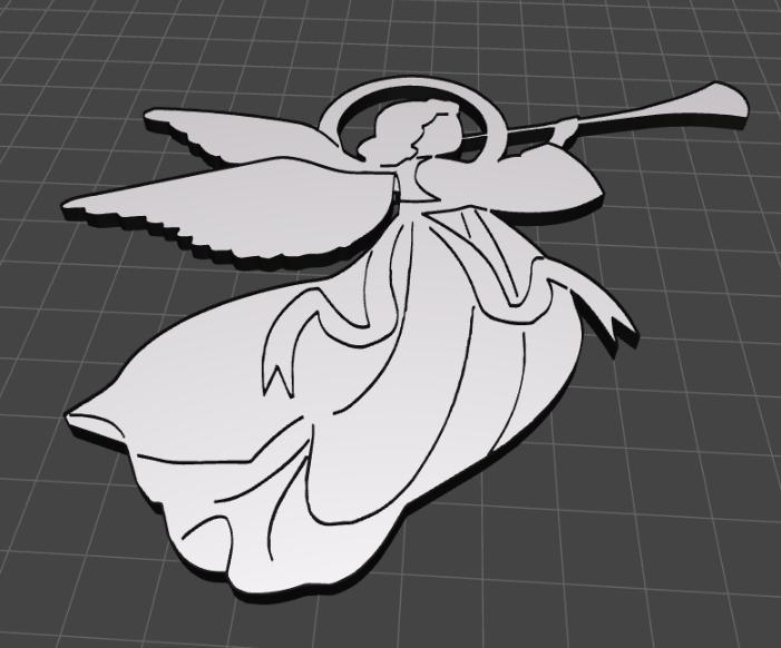 Angel of Peace: Heavenly Messenger with Trumpet