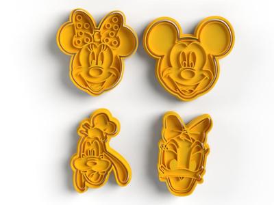 MICKEY MOUSE COOKIE CUTTER SET