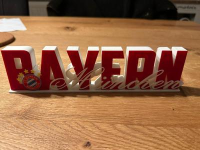 FC Bayern München Decoration Block Letters