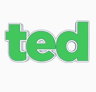 TED Logo Display by MANIACMANCAVE3D